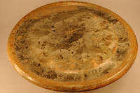 Crystalline cake plate: top view